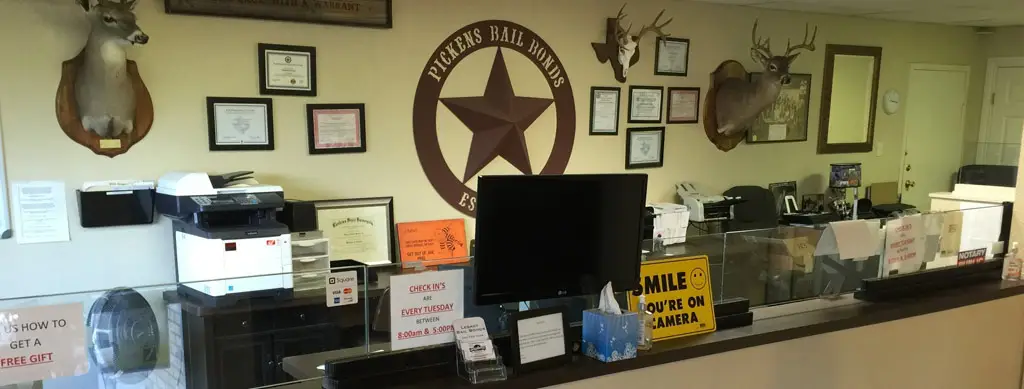 Pickens Bail Bonds office interior